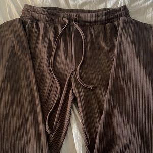 zac & rachel drawstring brown pants